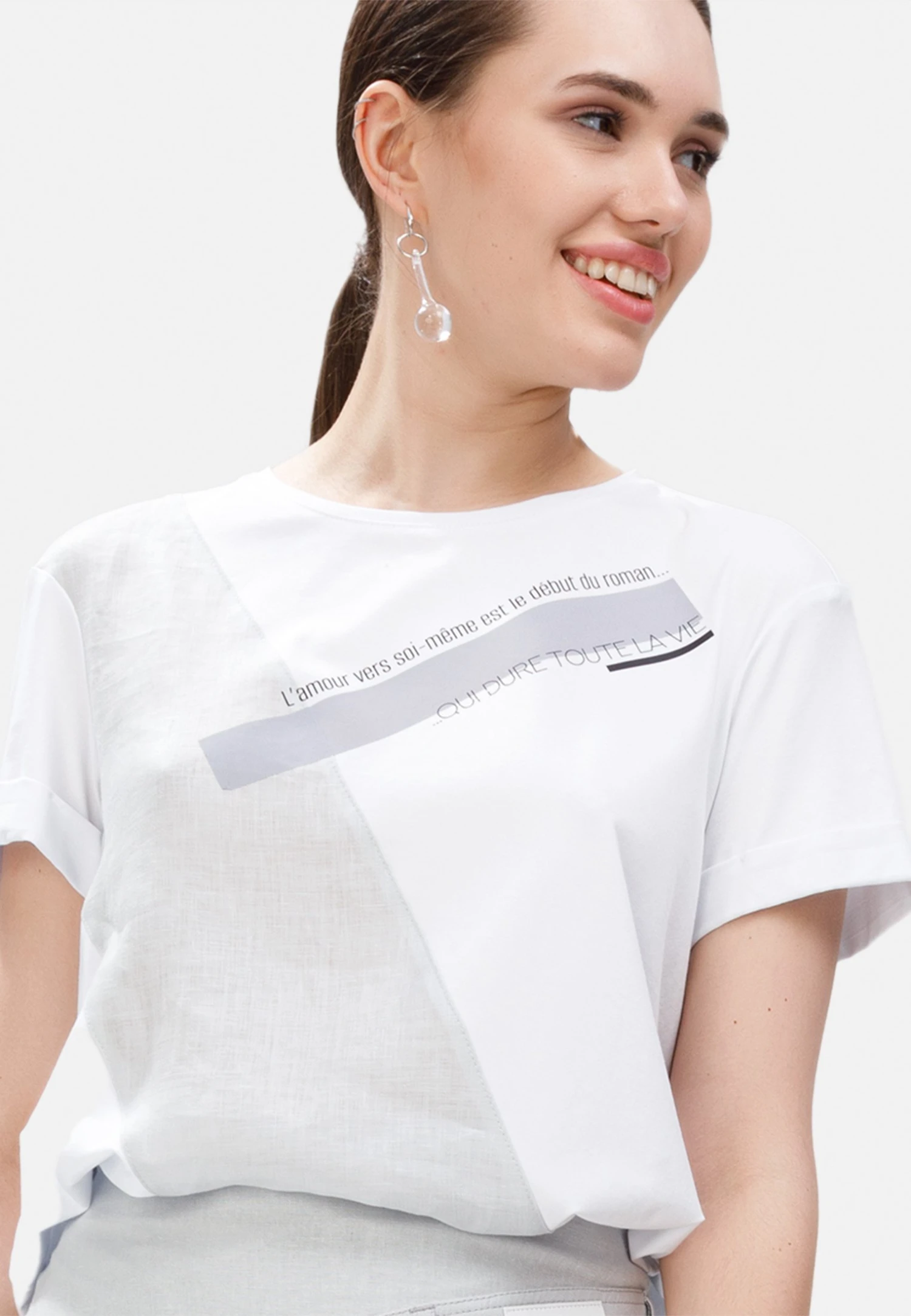 HELMIDGE Camiseta Estampada - Weiss - Imagen 4