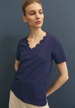 Anna Field Camiseta Estampada - Dark Blue