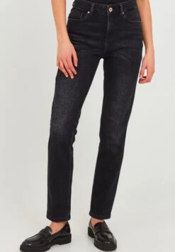 Pzliva - Vaqueros Rectos - Black Denim