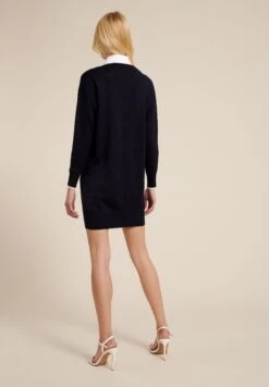 LUISA SPAGNOLI Maldive - Vestido De Punto - Blu Navy Panna Bianco