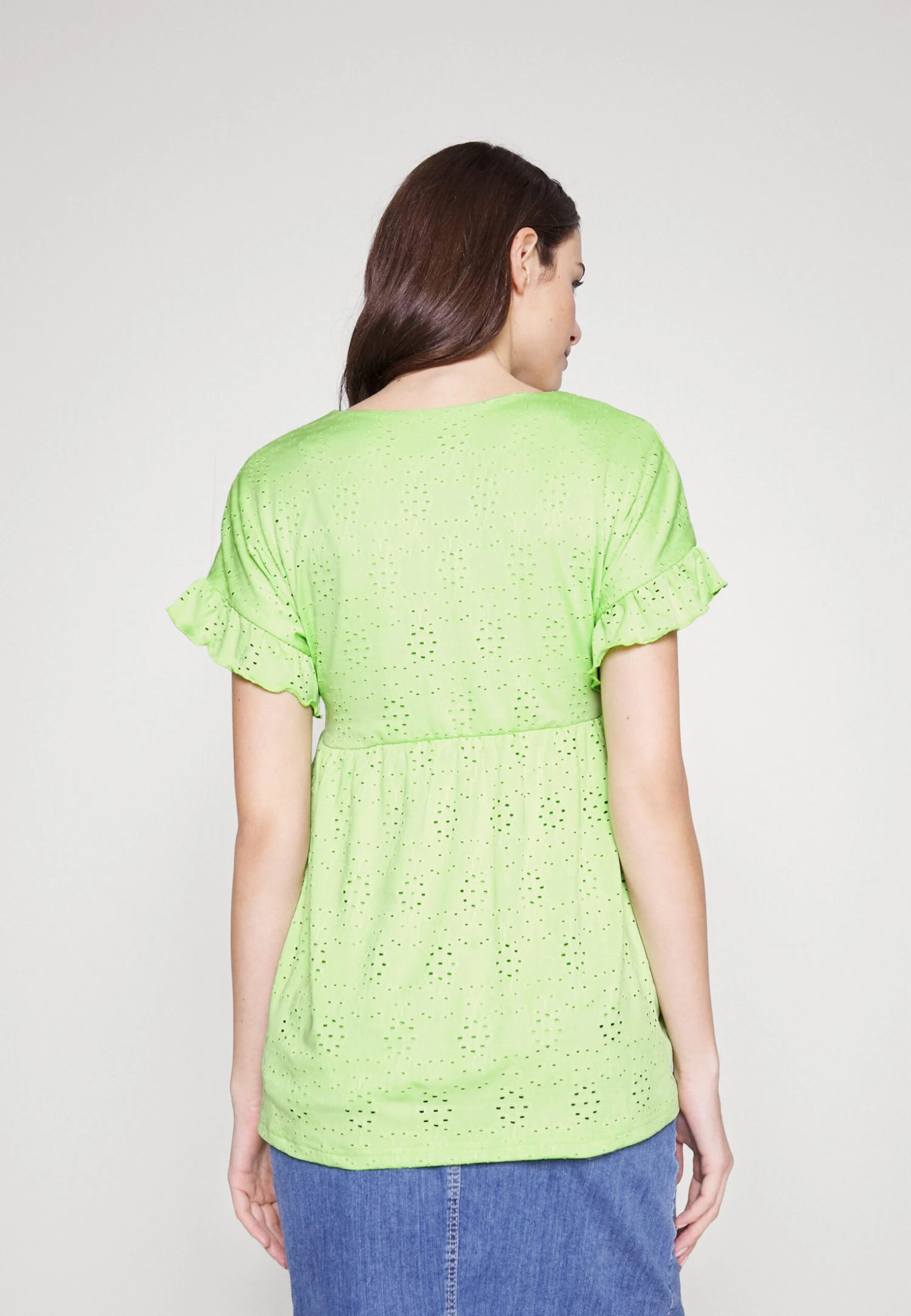 Mamalicious Mldinne Top- Camiseta Estampada - Jade Lime - Imagen 3