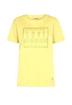 Mos Mosh Ciara Glam Tee - Camiseta Estampada - Yellow Plum