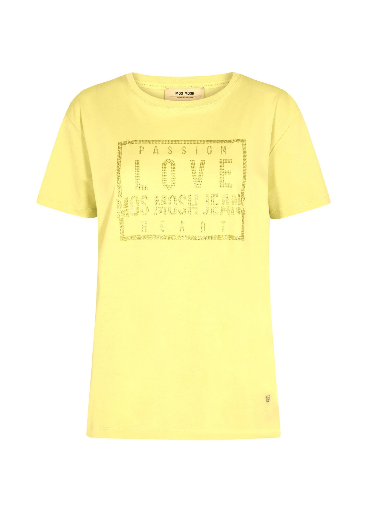 Mos Mosh Ciara Glam Tee - Camiseta Estampada - Yellow Plum