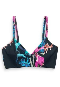Next Dd Non Pad Wired Standard - Top De Bikini - Navy Blue Floral
