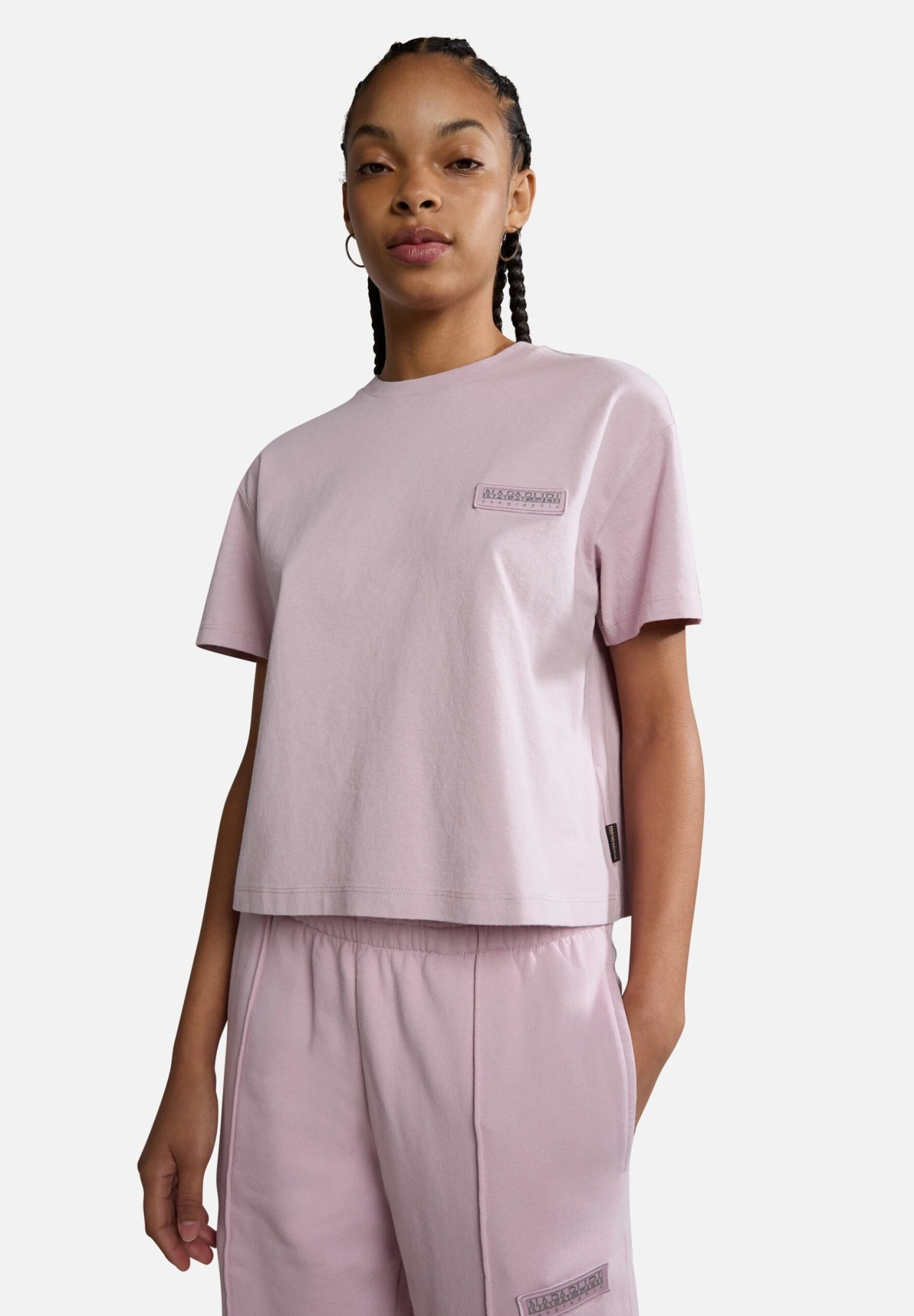 Napapijri S-Morgex W - Camiseta Básica - Lilac Keep P