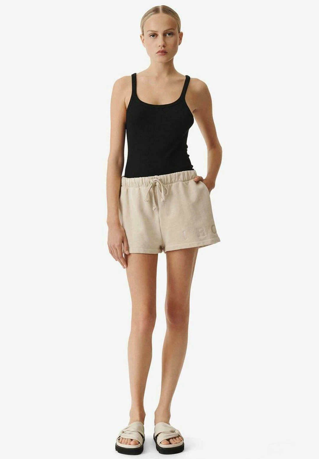 IRO Ocresia- Shorts - Cream Pearl Ecr - Imagen 2