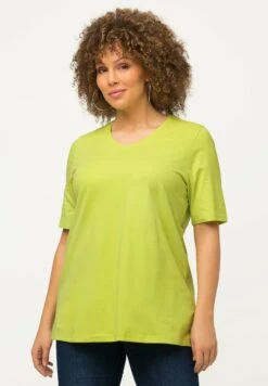 Ulla Popken Camiseta Básica - Vert Citron