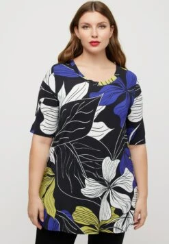 Ulla Popken Halbarm - Camiseta Estampada - Schwarz