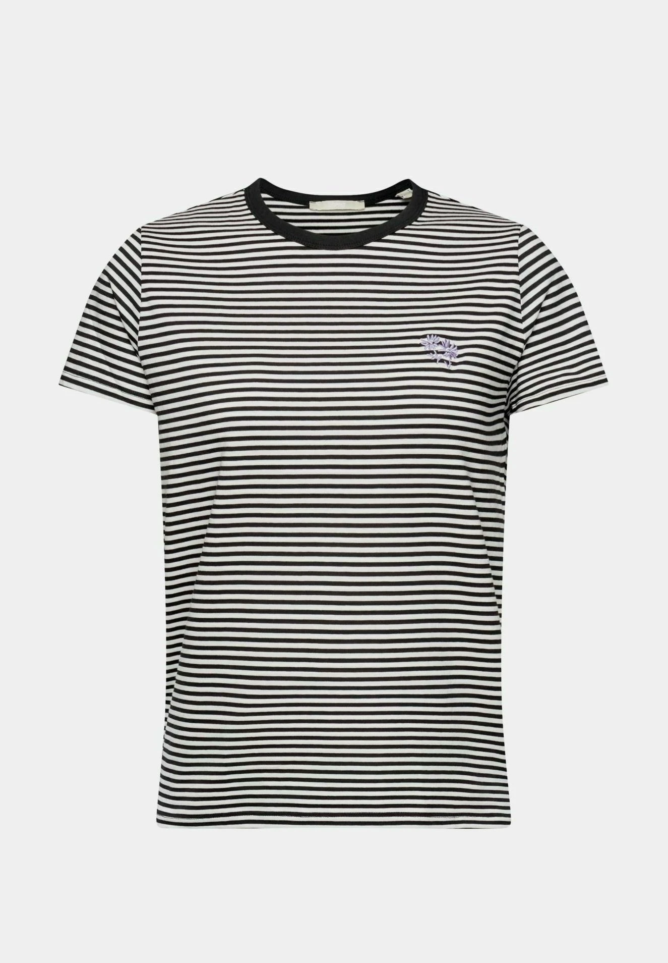 Edc By Esprit Gestreiftes Logo- Camiseta Estampada - Black - Imagen 6