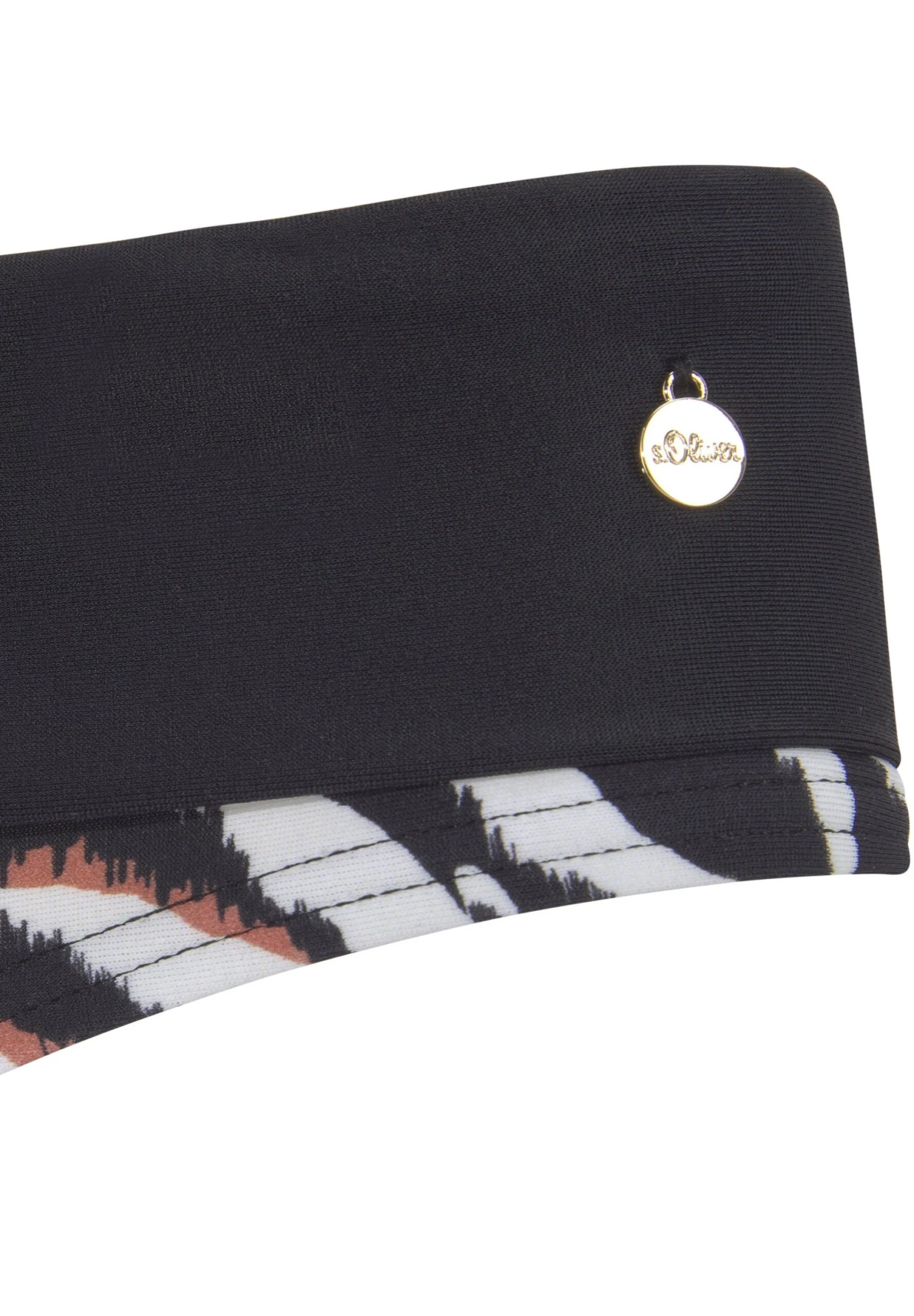 S.Oliver Braguita De Bikini - Schwarz/Creme/Braun - Imagen 2