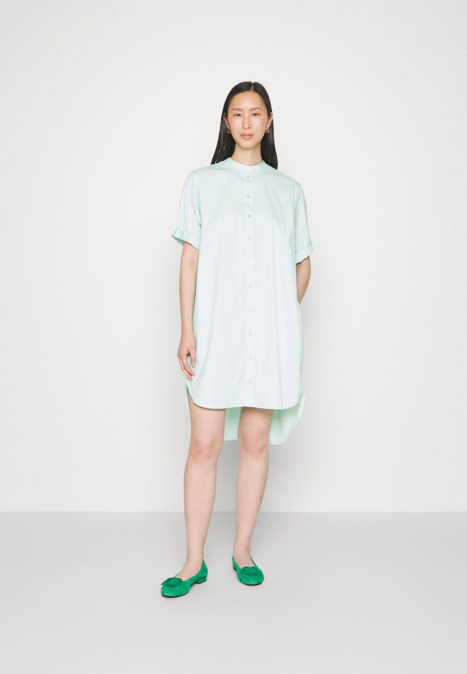 Mos Mosh Arleth Shirt Dress - Vestido Camisero - Brook Green - Imagen 5