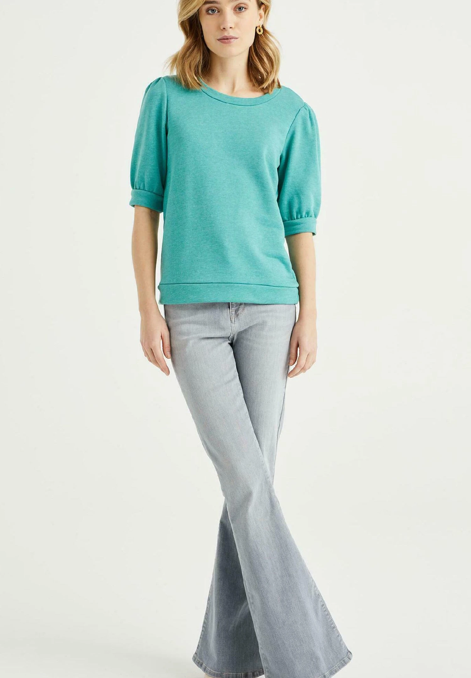 WE FASHION Camiseta Básica - Blue - Imagen 5