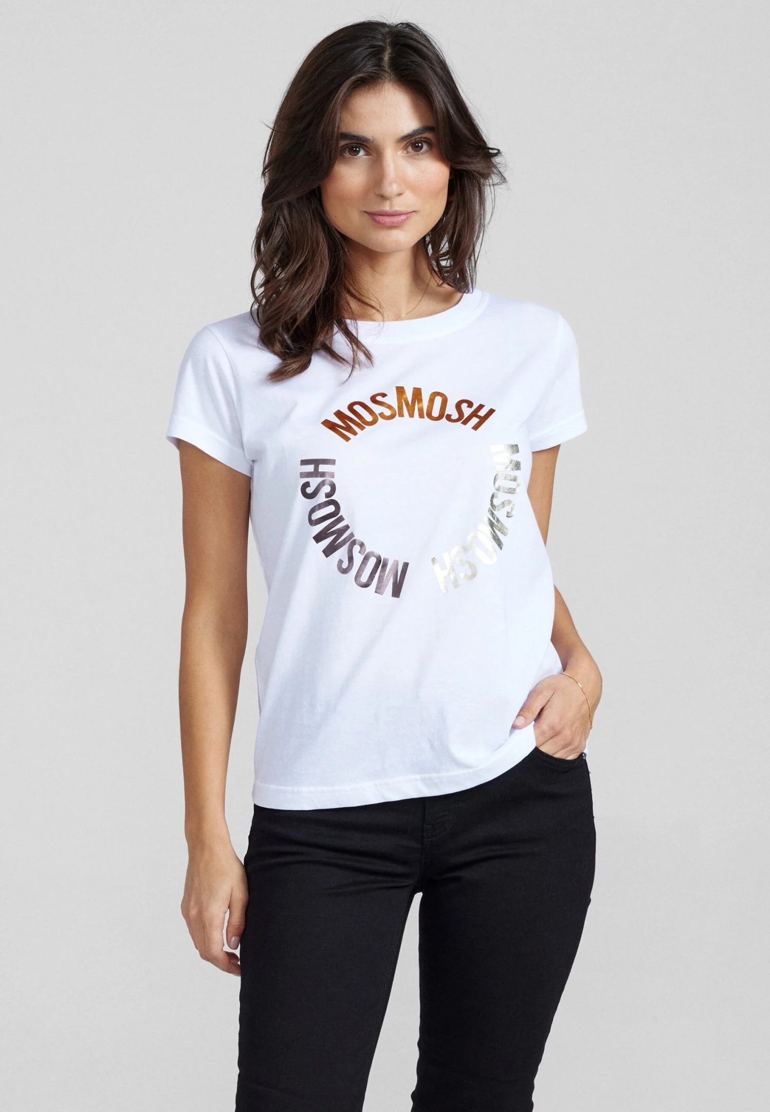 Mos Mosh Mav Tee - Camiseta Estampada - Copper Tan