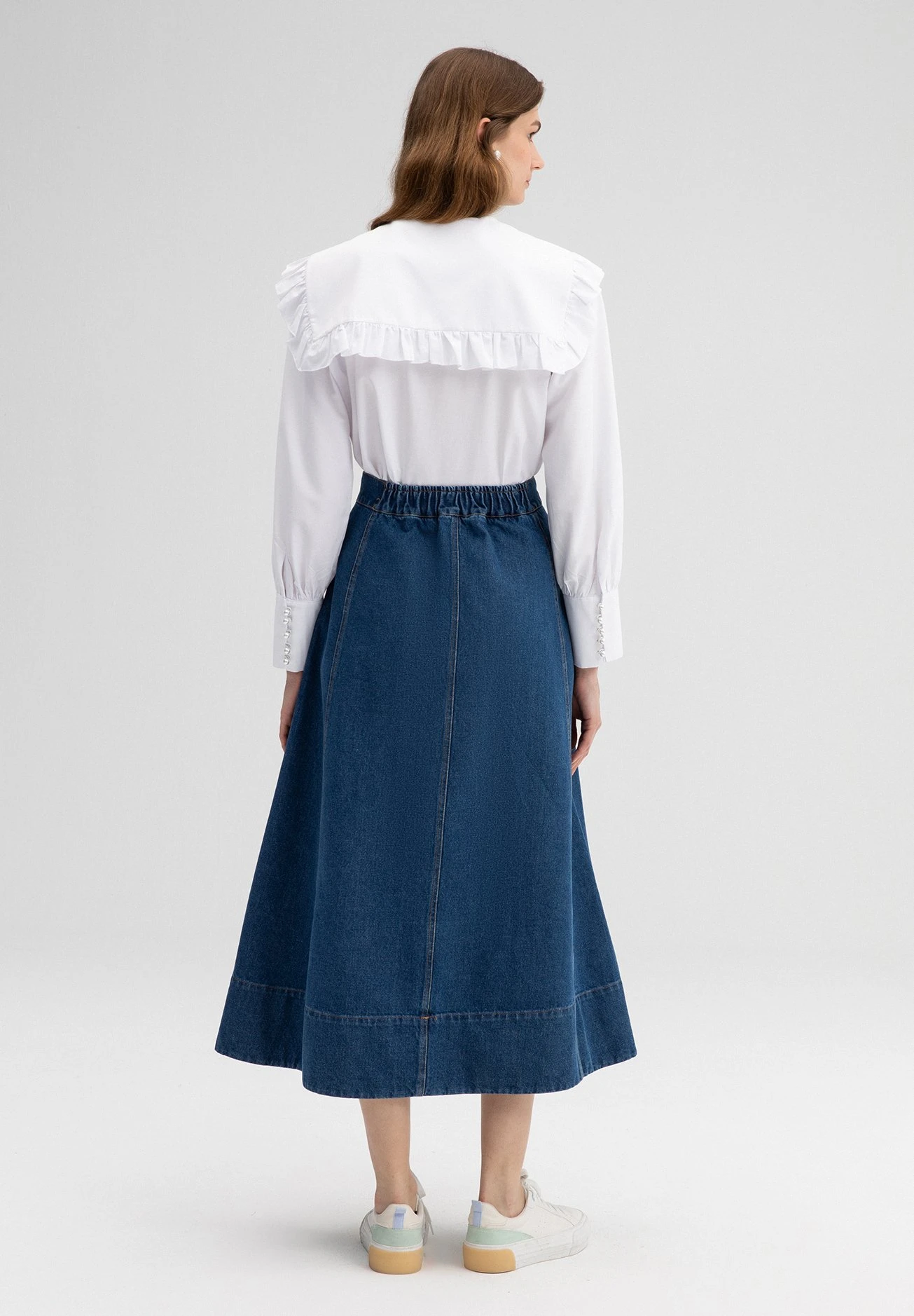 Falda Larga - Blue Denim - Imagen 3