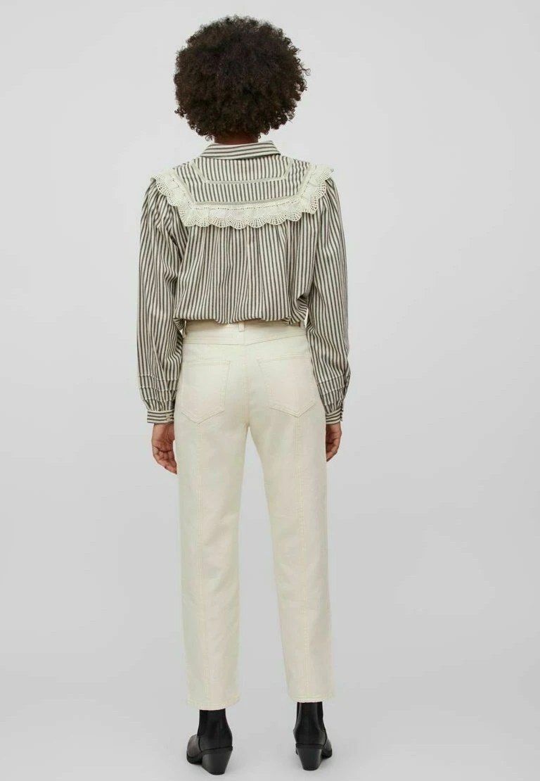 Vila High Waist- Vaqueros Rectos - Birch - Imagen 3