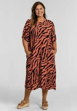 Lenja- Vestido Camisero - Coral Black