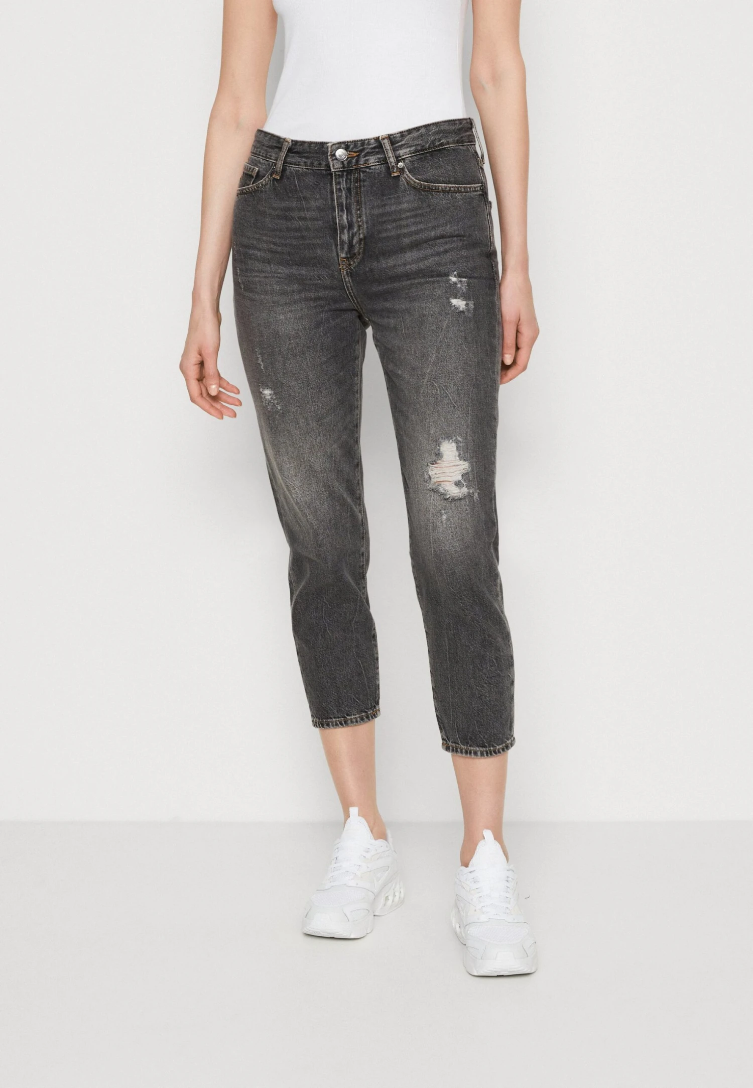 Armani Exchange 5 Pockets Pant - Vaqueros Pitillo - Grey Denim