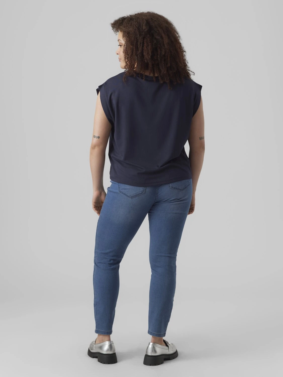 Vero Moda Curve Vmludy Slim Curve - Jeggings - Medium Blue Denim - Imagen 3