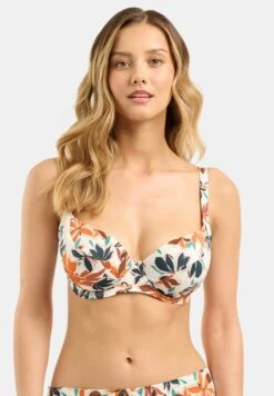 Staycation - Top De Bikini - White Orange