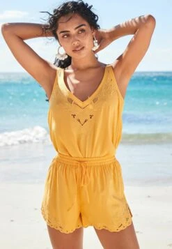 Next Embroidered Standard - Shorts - Yellow