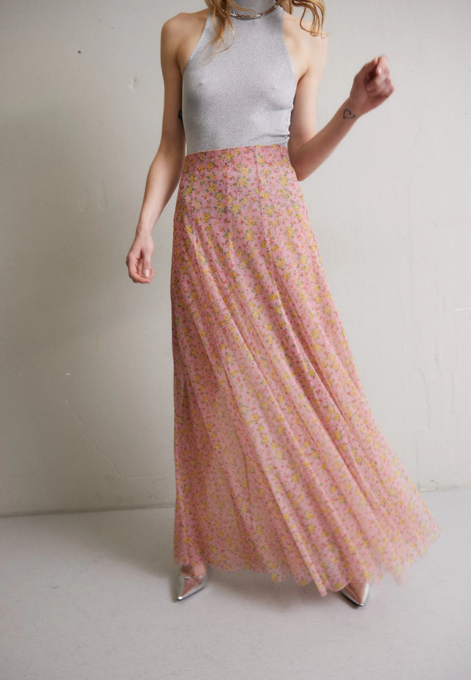 Falda Larga - Fantasy Pink