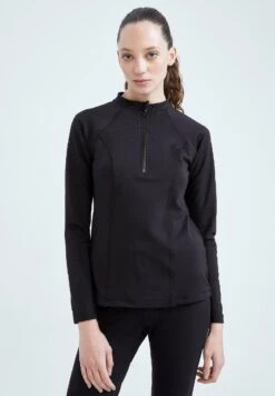 DeFacto Standart Fit- Camiseta De Manga Larga - Black