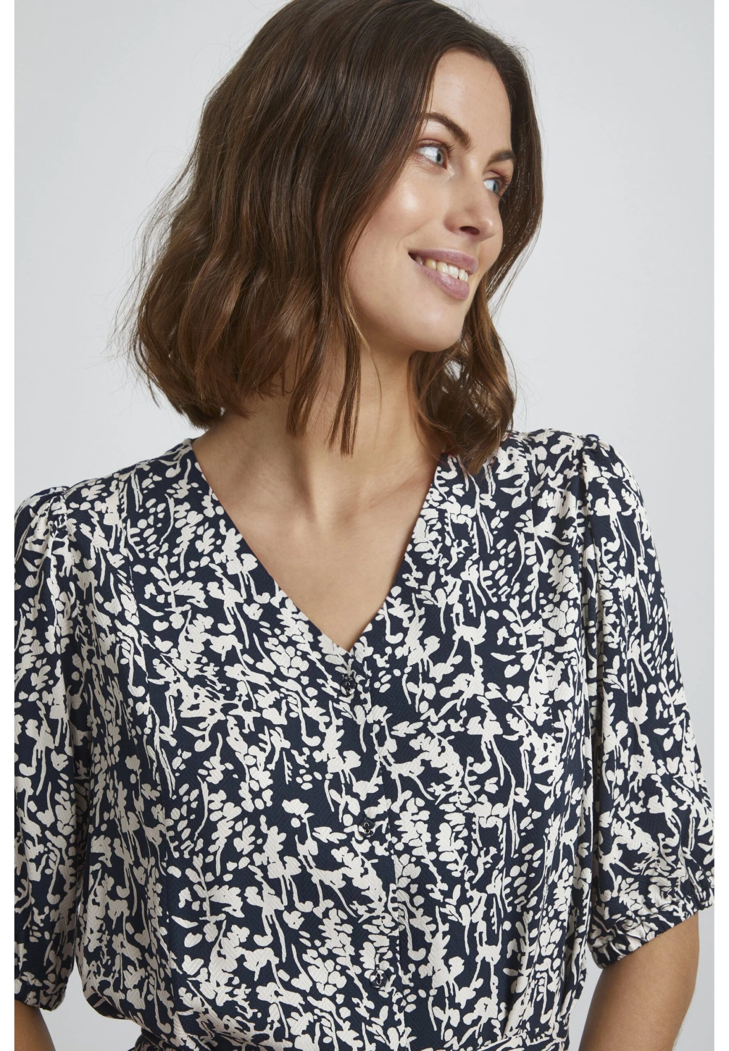 Fransa Frfanita- Vestido Informal - Navy Blazer Mix - Imagen 4