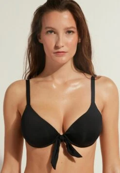 Calzedonia Indonesia Soft Padded - Top De Bikini - Schwarz Black