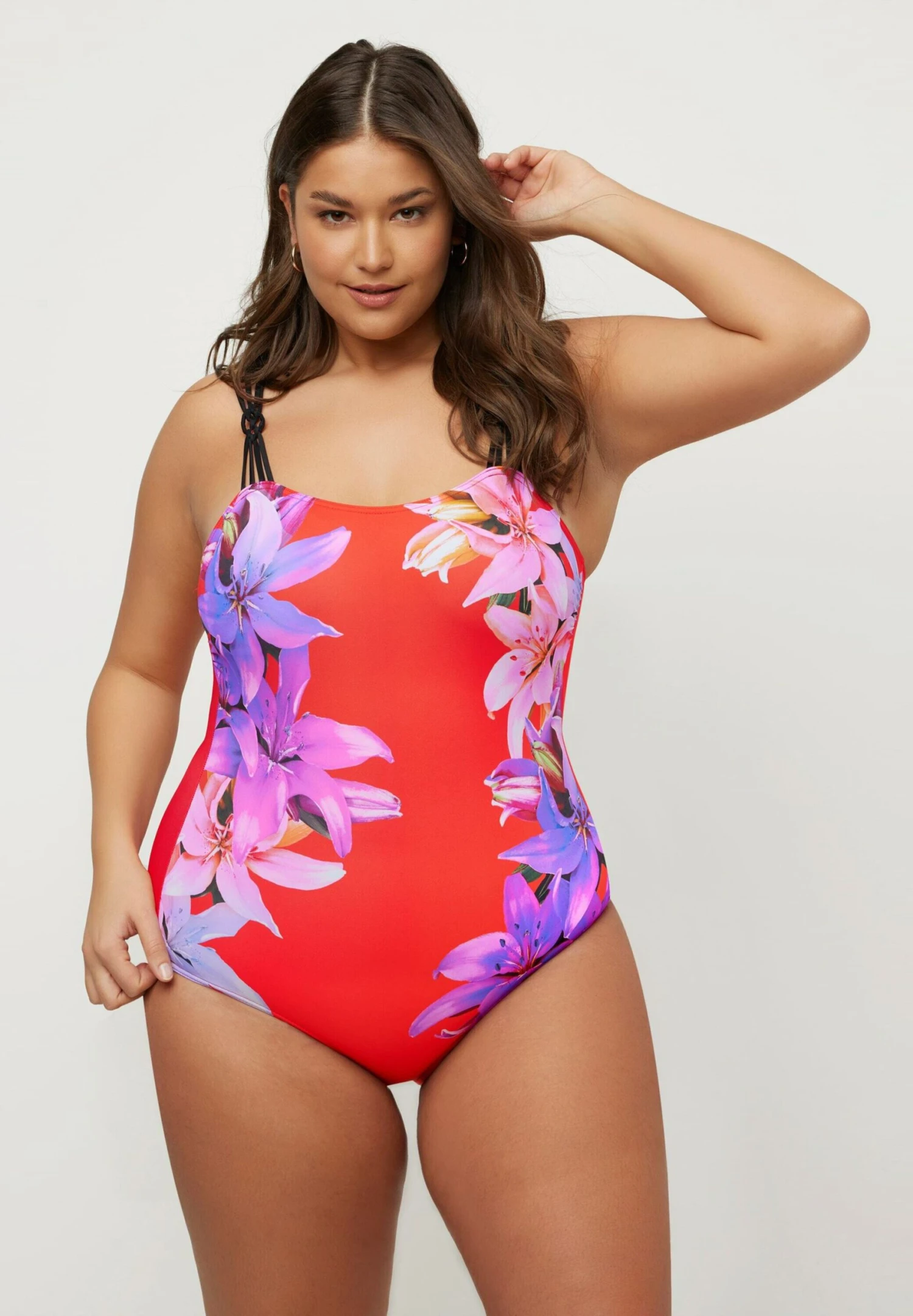 Ulla Popken Graphic Knot - Bañador - Red - Imagen 2