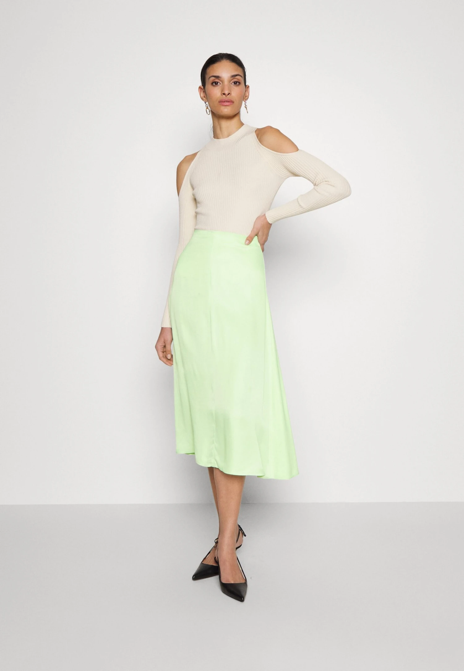 DRYKORN Bente- Falda Acampanada - Yellow - Imagen 2