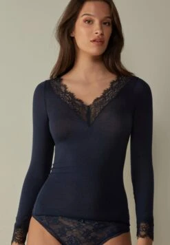 Intimissimi Camiseta De Manga Larga - Blu Intenso