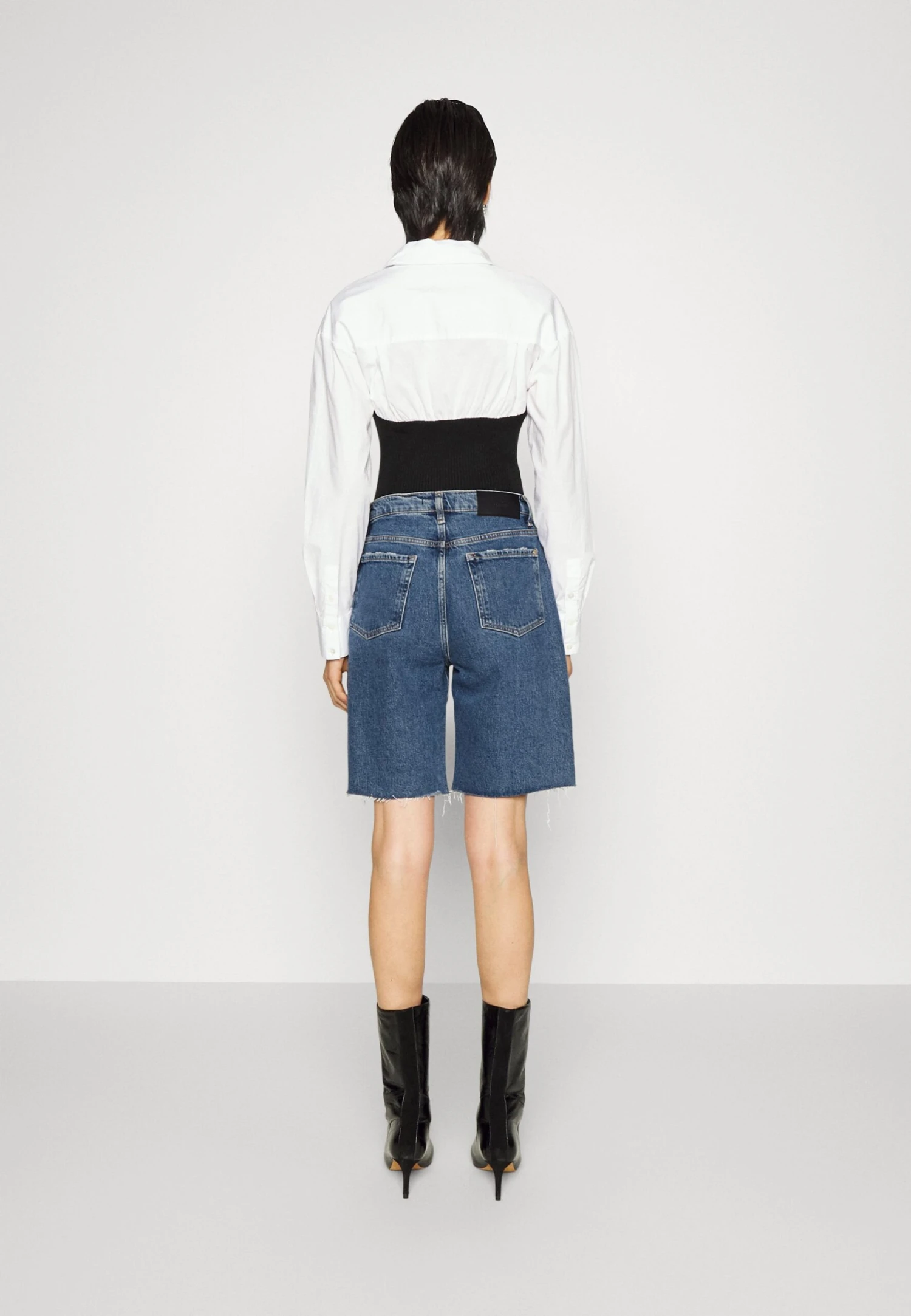 7 For All Mankind Andy Shorts Blaze - Shorts Vaqueros - Mid Blue - Imagen 3