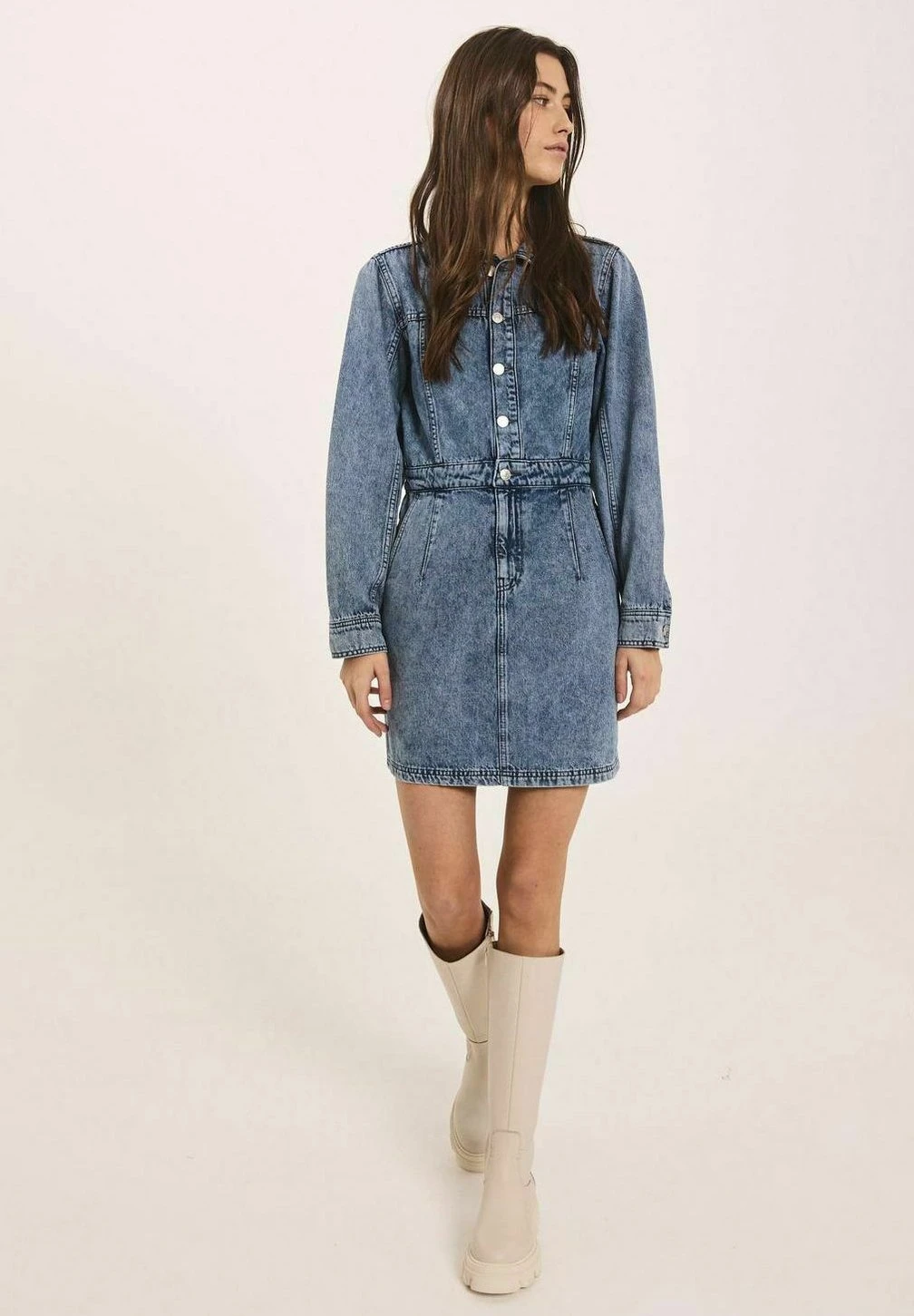 Cara Ls- Vestido Vaquero - Light Blue Denim - Imagen 2