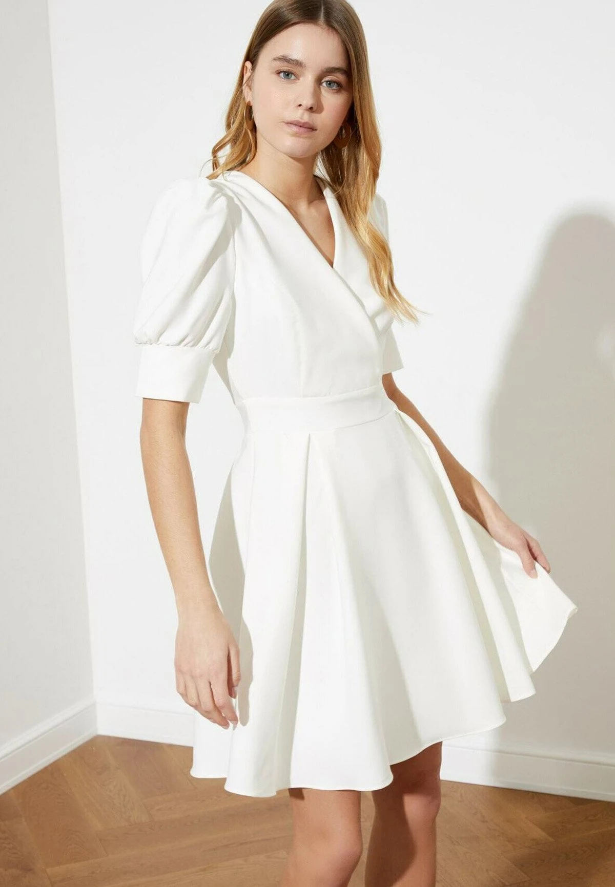 Trendyol Vestido Informal - Cream - Imagen 2