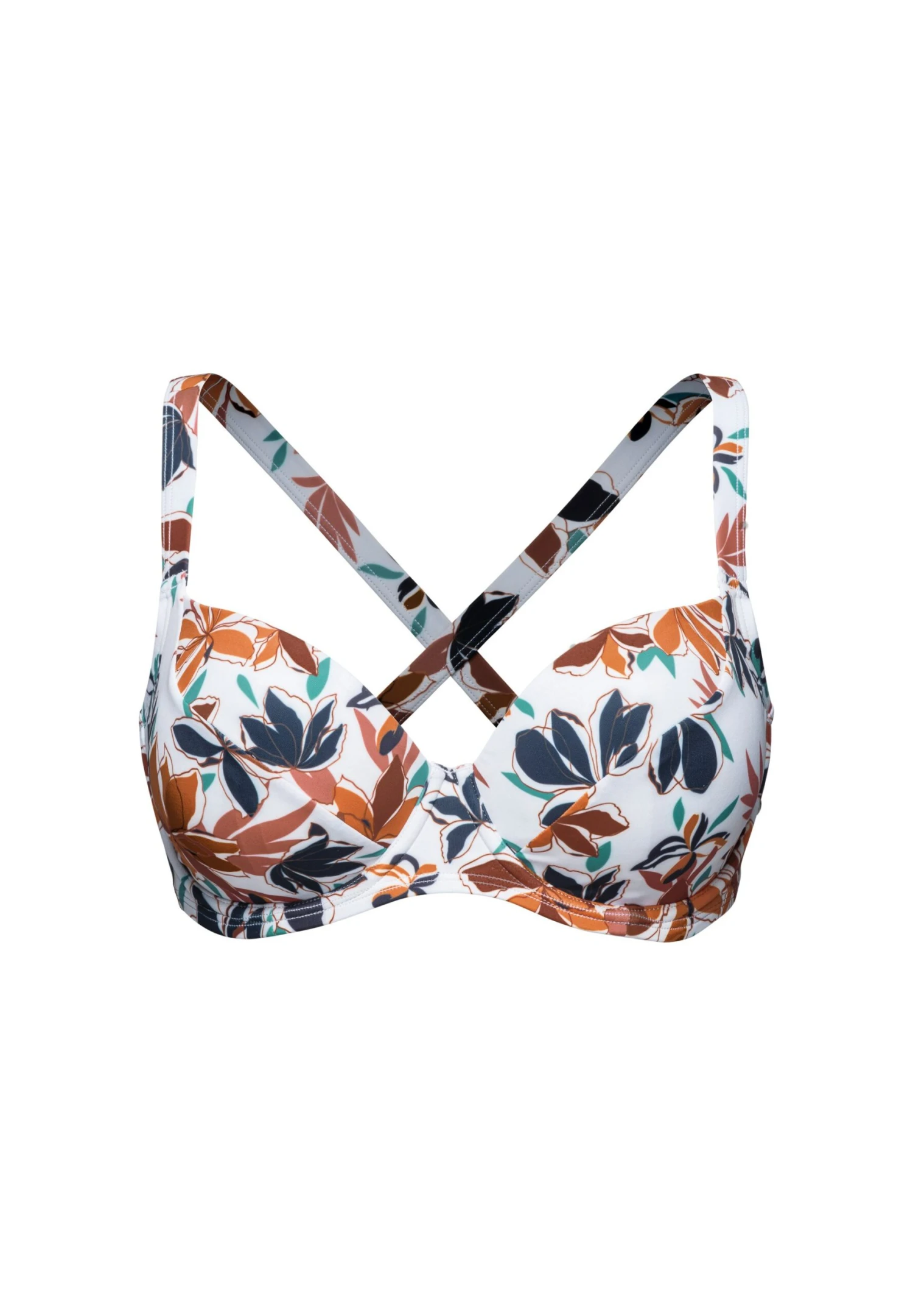 Staycation - Top De Bikini - White Orange - Imagen 5