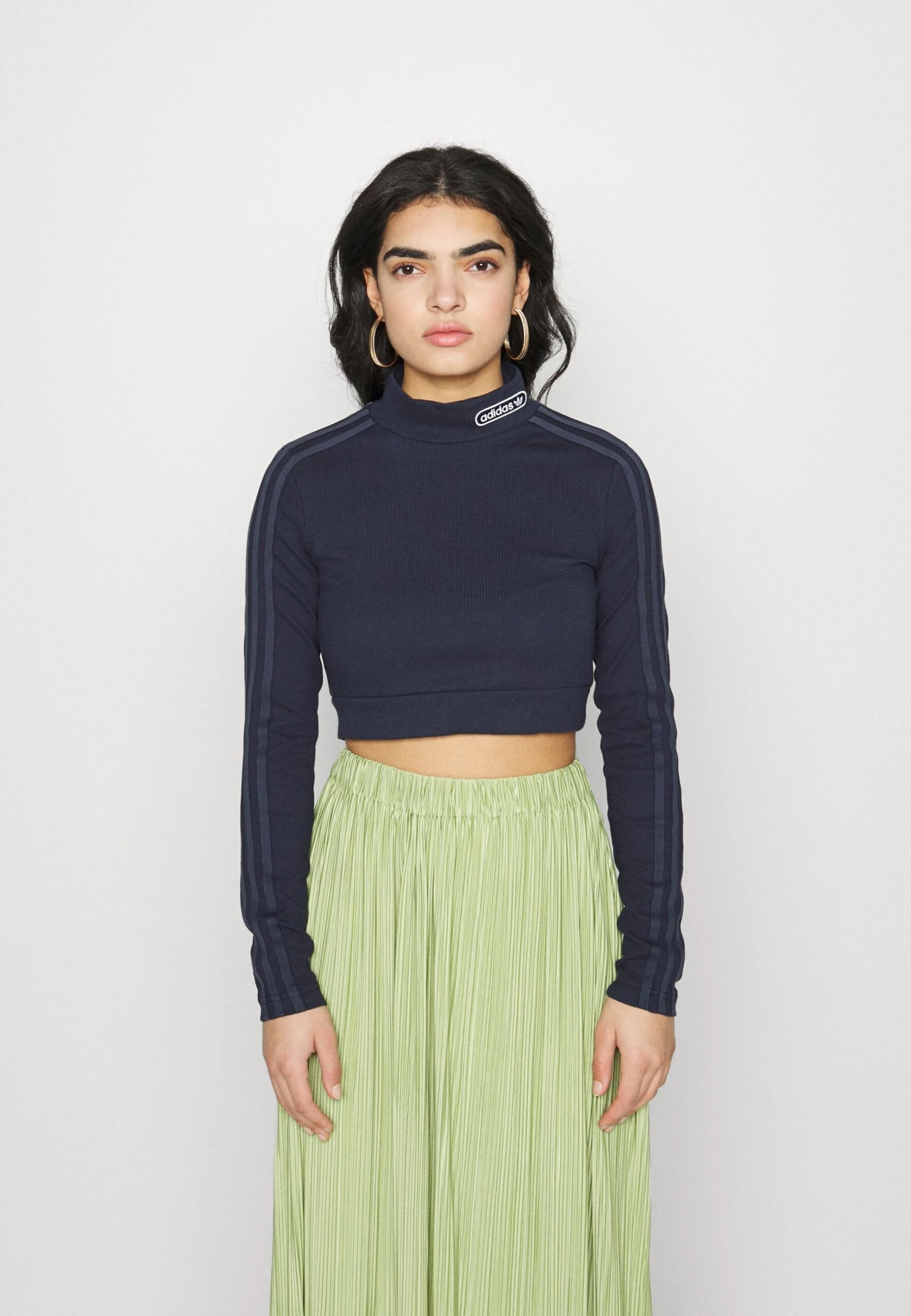 Adidas Originals Cropped - Camiseta De Manga Larga - Legend Ink