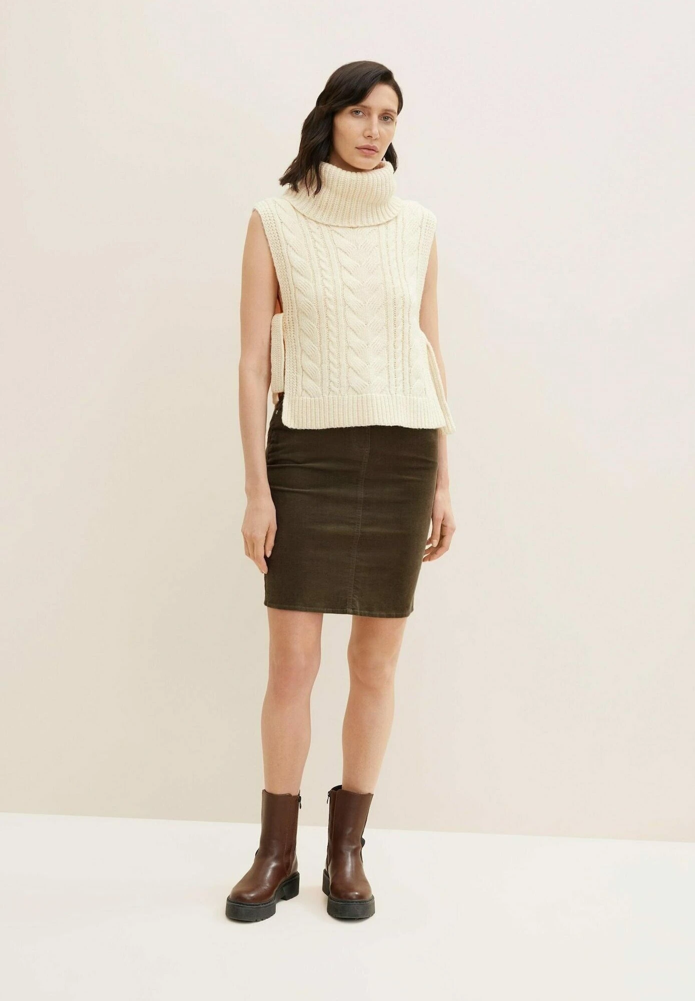 Tom Tailor Basic - Falda Vaquera - Tarmac Khaki - Imagen 2