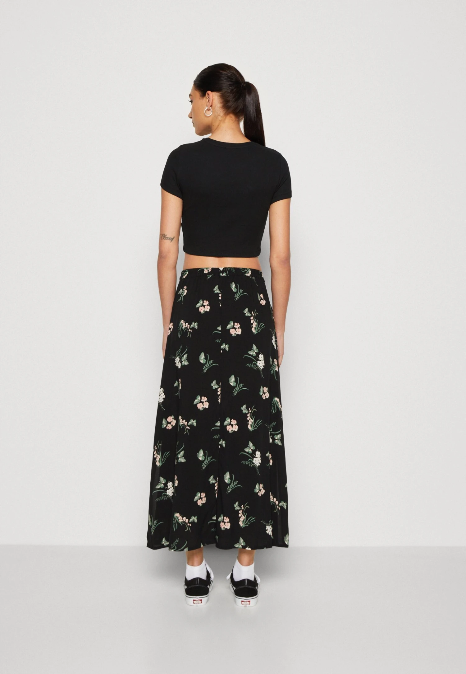 Vero Moda Vmeasy Maxi Skirt - Falda Larga - Black/Ann - Imagen 3