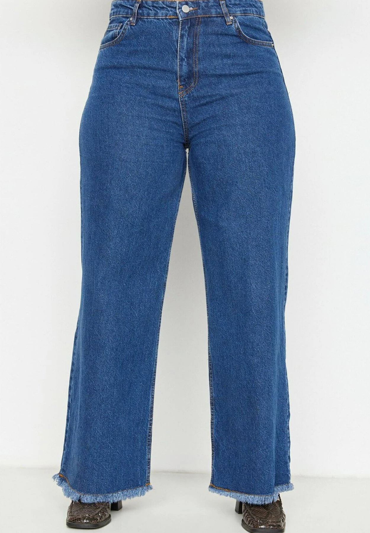 Plus Size- Vaqueros Rectos - Blue - Imagen 4