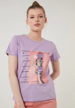 LELA Camiseta Estampada - Lilac