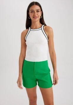 DeFacto Fitted- Top - Ecru