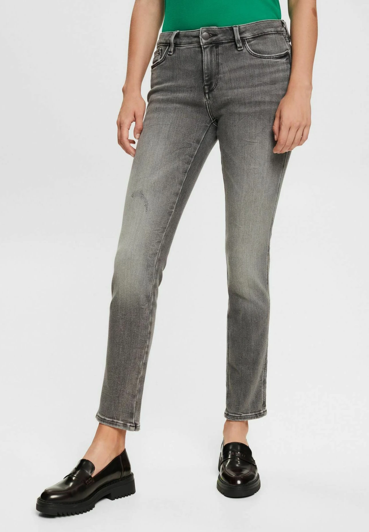 Edc By Esprit Vaqueros Slim Fit - Grey Medium Wash