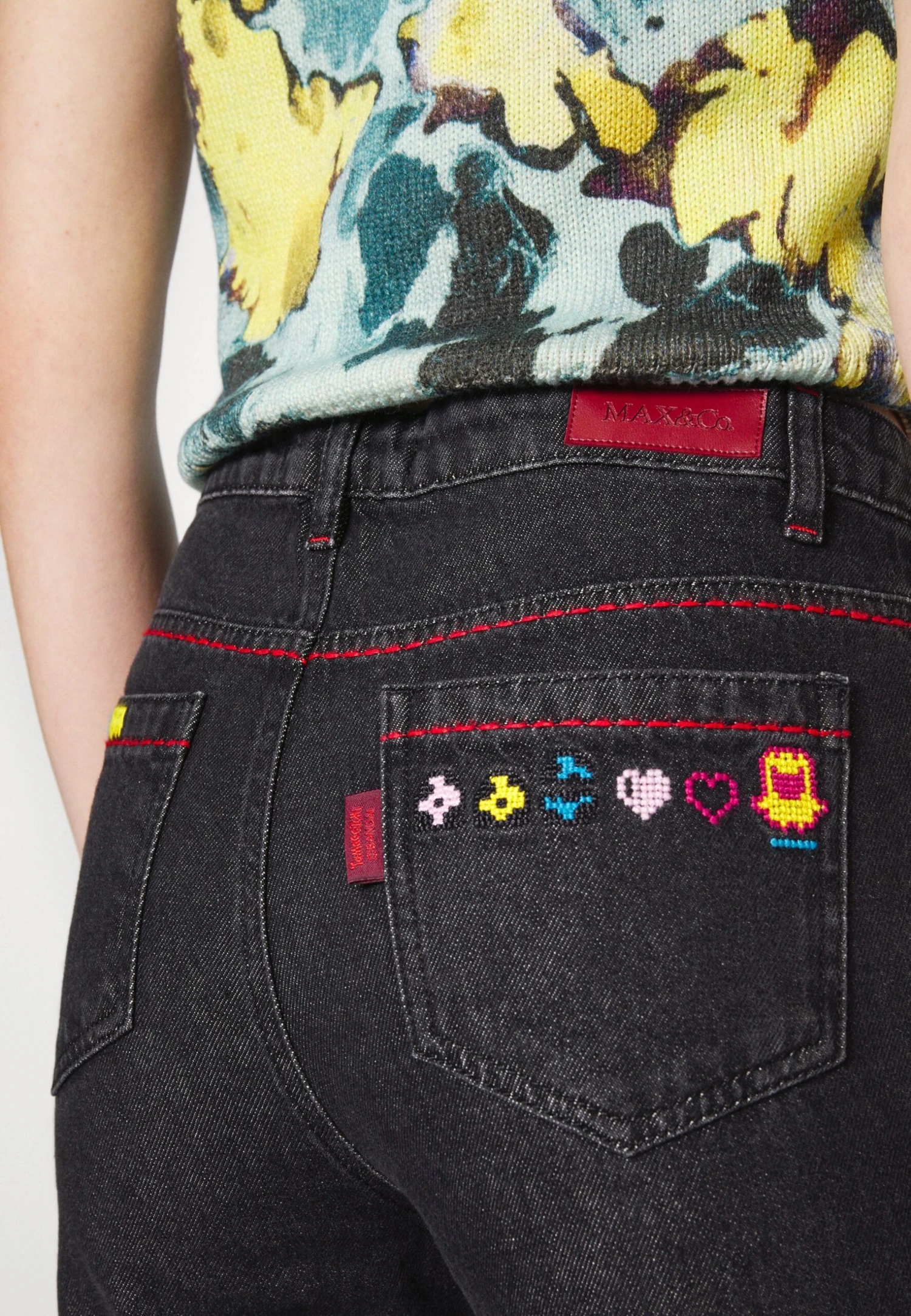 MAX & Co. Tamadeni - Vaqueros Rectos - Black - Imagen 6