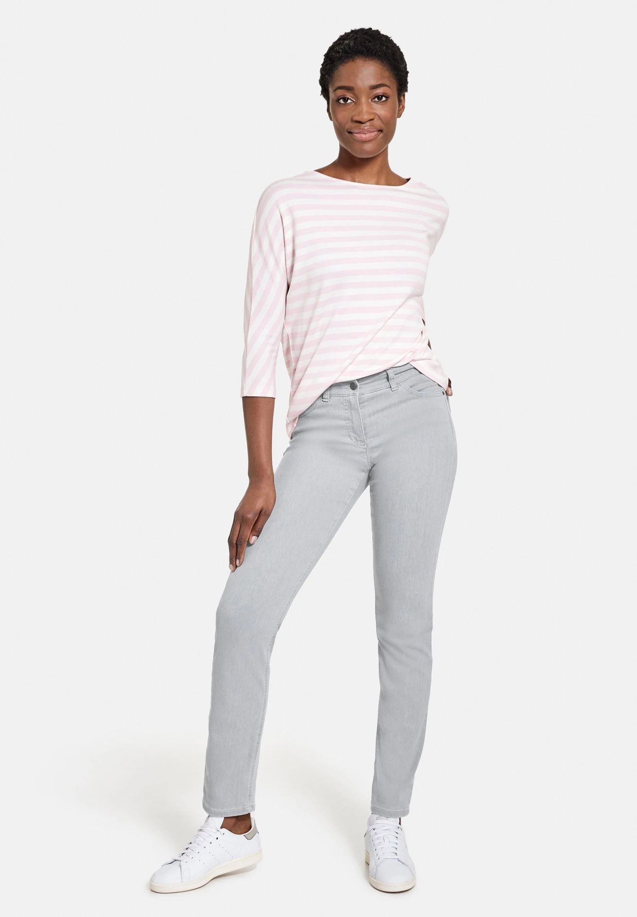 Gerry Weber Lang 5 Pocket Best4Me - Vaqueros Slim Fit - Light Grey Denim - Imagen 2