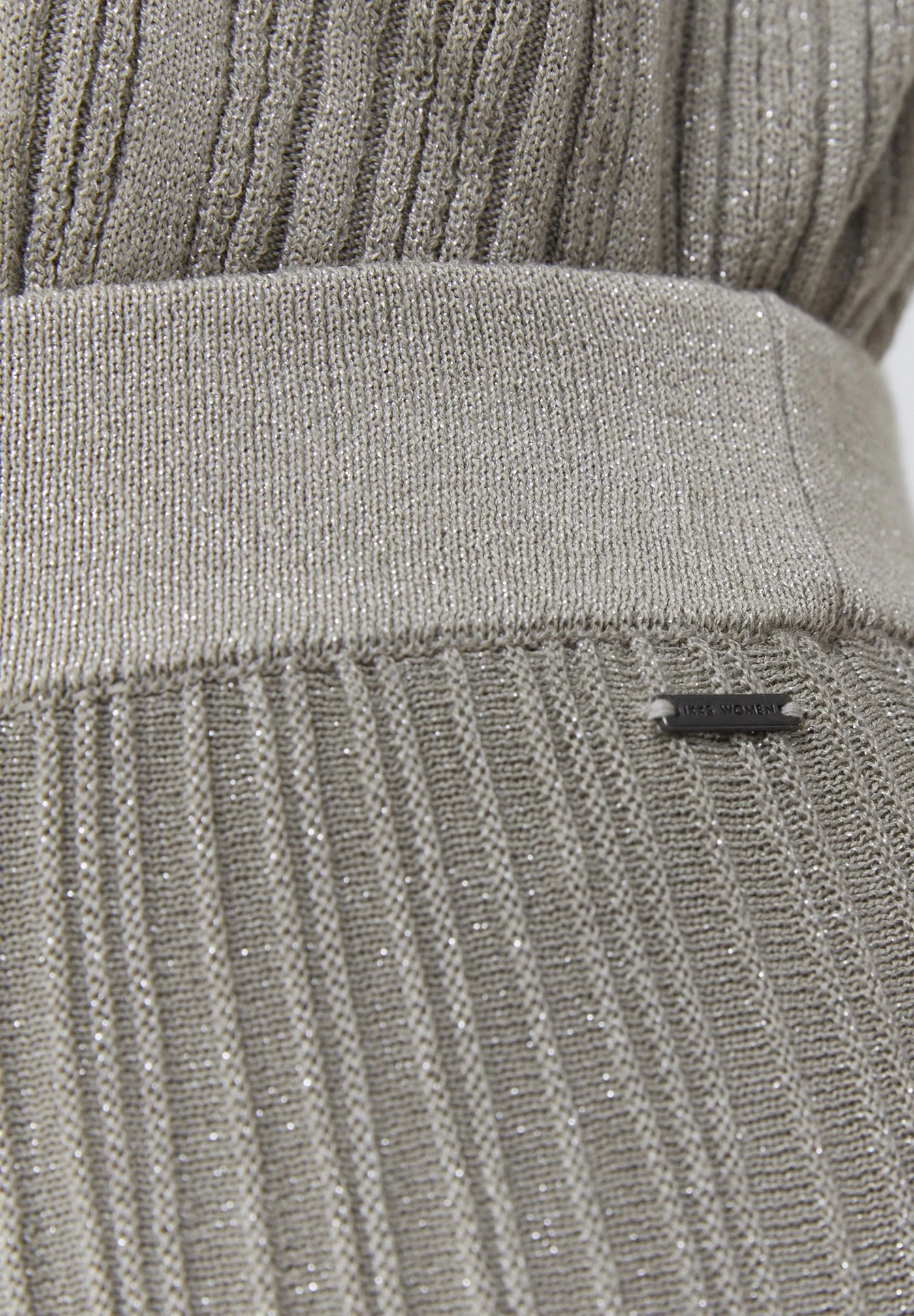 Ikks Mit Lurex - Falda Larga - Silver Grey - Imagen 4