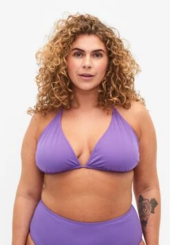 Zizzi Plain Triangle - Top De Bikini - Royal Lilac