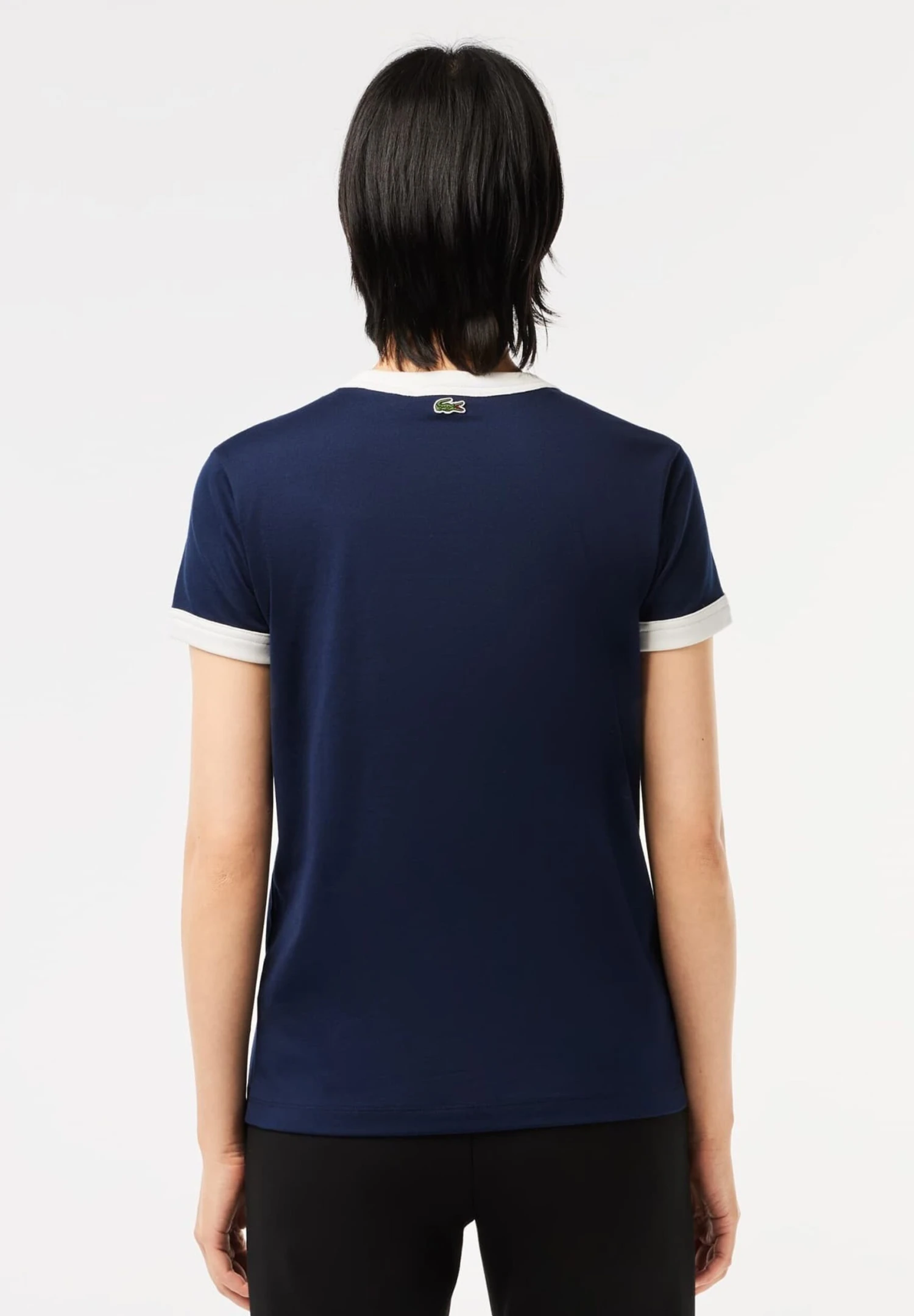 Lacoste Camiseta Estampada - Navy Blue Flour - Imagen 3