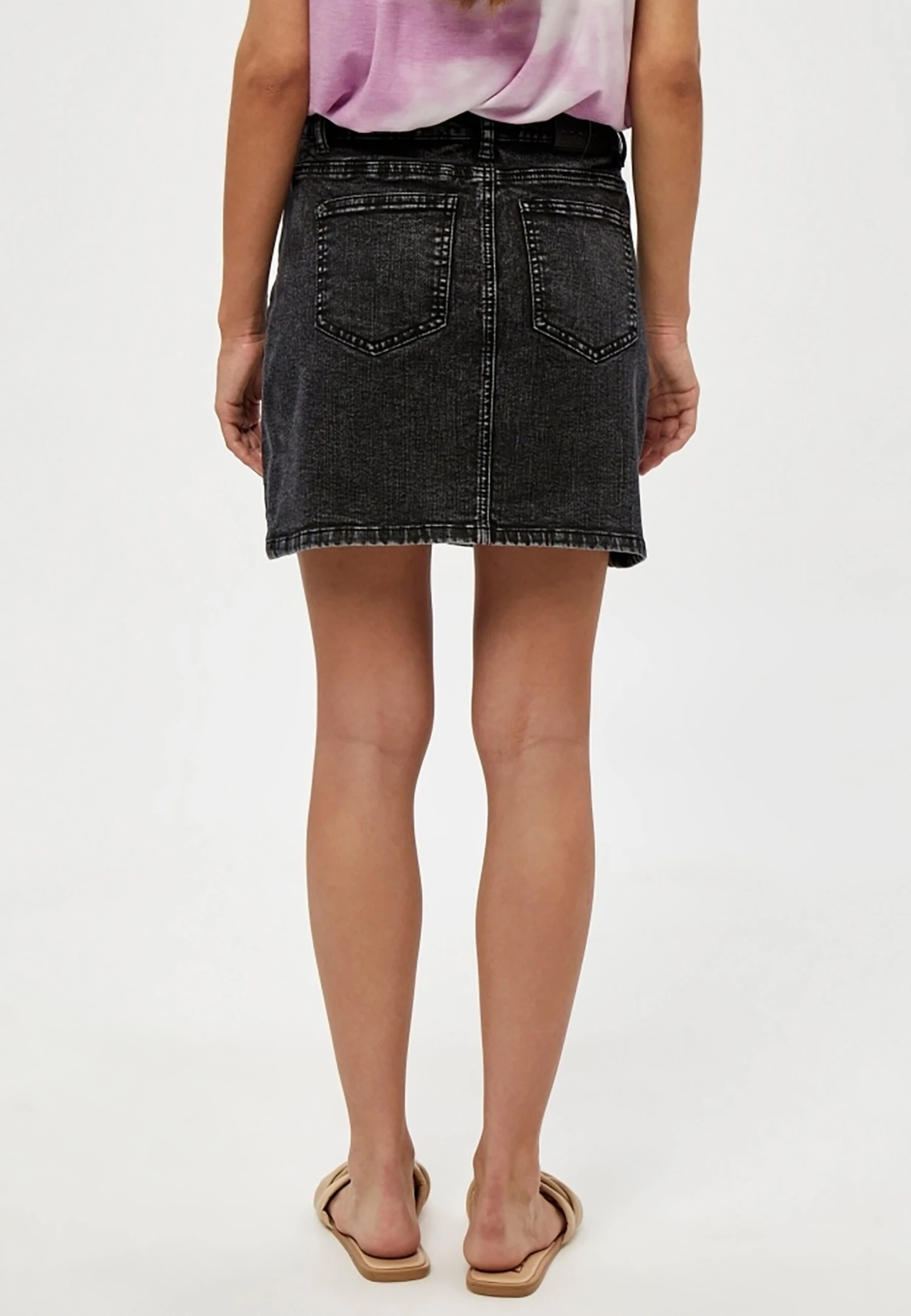 DESIRES Lola Eyelet- Minifalda - Black Washed - Imagen 3