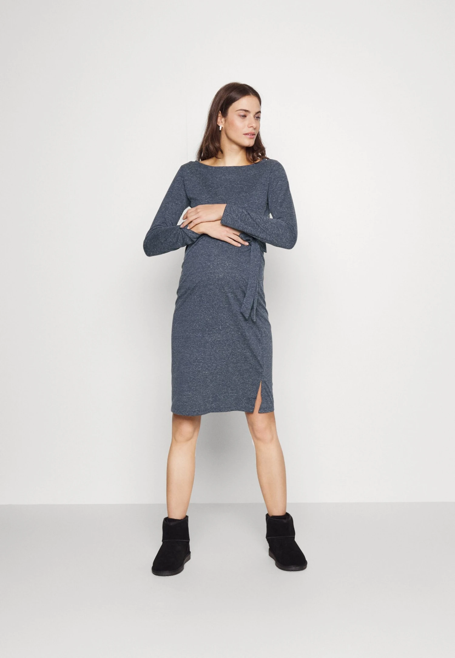 Mamalicious Mlvenice June Dress - Vestido Ligero - Dark Blue - Imagen 2