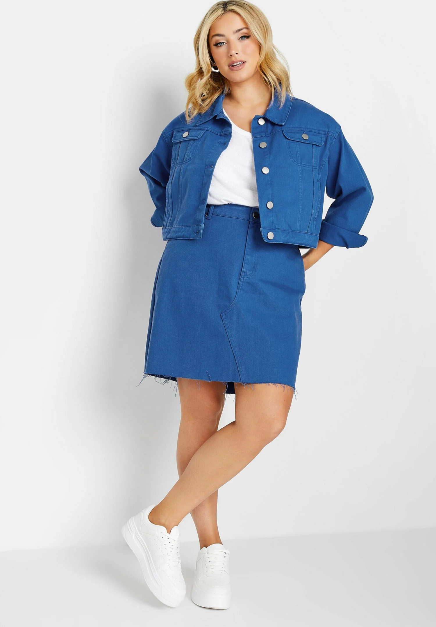 Falda Acampanada - Blue - Imagen 2